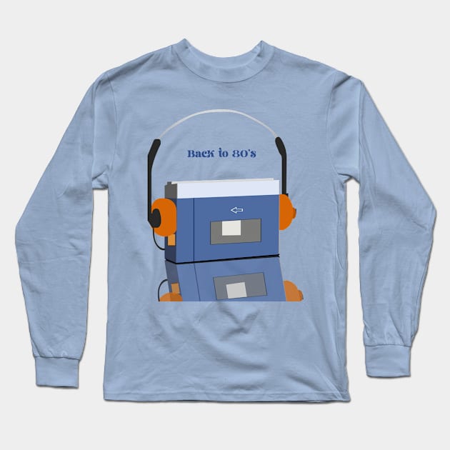 Walkman Long Sleeve T-Shirt by meri00